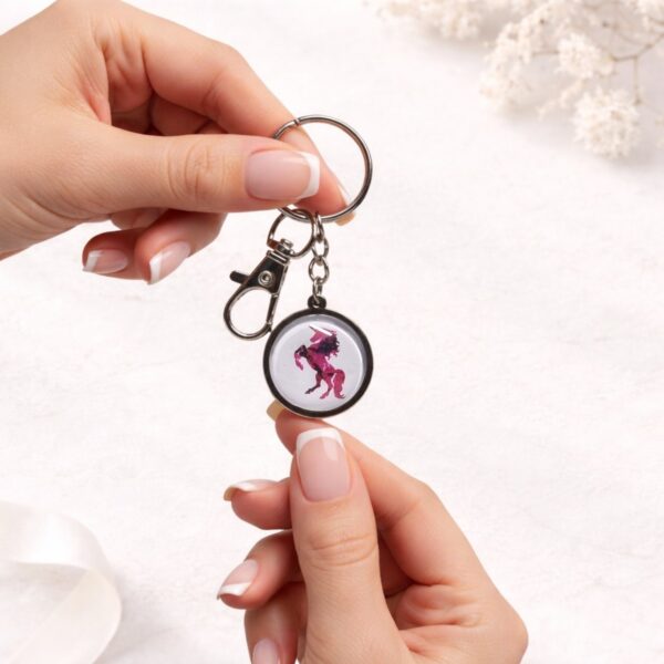 Porte-clé Licorne rose Floya Boutique