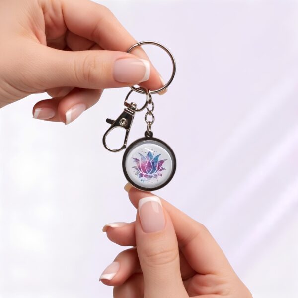 porte-clé lotus cabochon