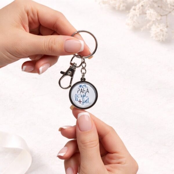 Porte-clé Mon papa est le plus fort Floya Boutique