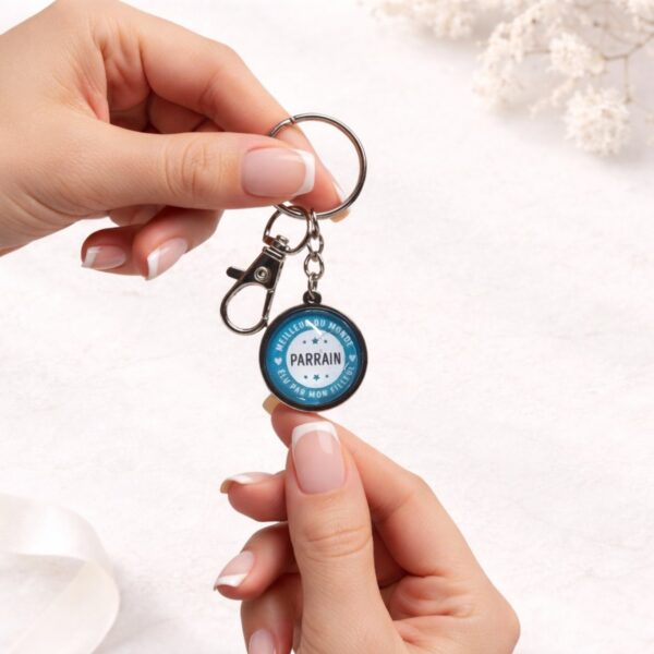 Porte-clé Meilleur parrain du monde Floya Boutique