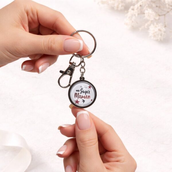 Porte-clé Je suis une super maman Floya Boutique