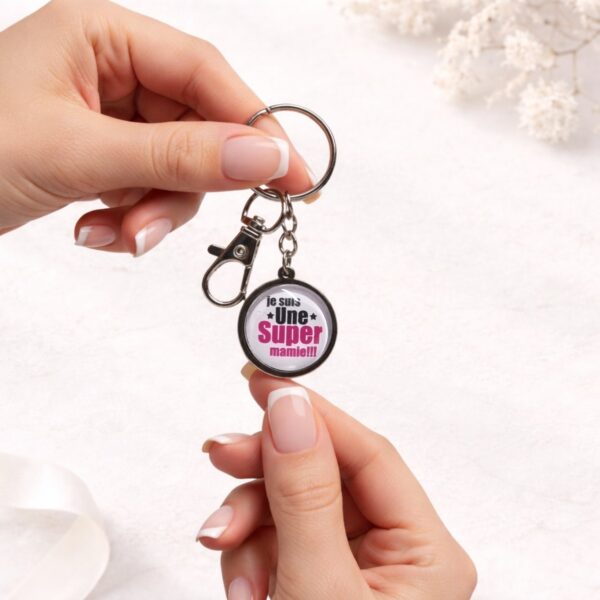 Porte-clé Je suis une super mamie Floya Boutique