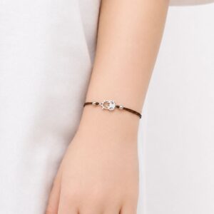 Bracelet Horia Minia enfant avec hibou, cordon ajustable
