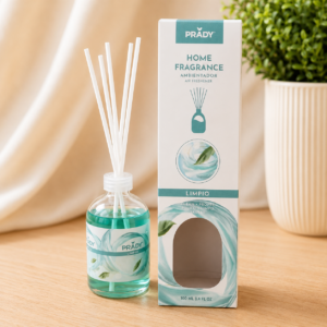 Diffuseur Parfum Senteur Propre 100 ml avec bâtonnets diffuseurs.