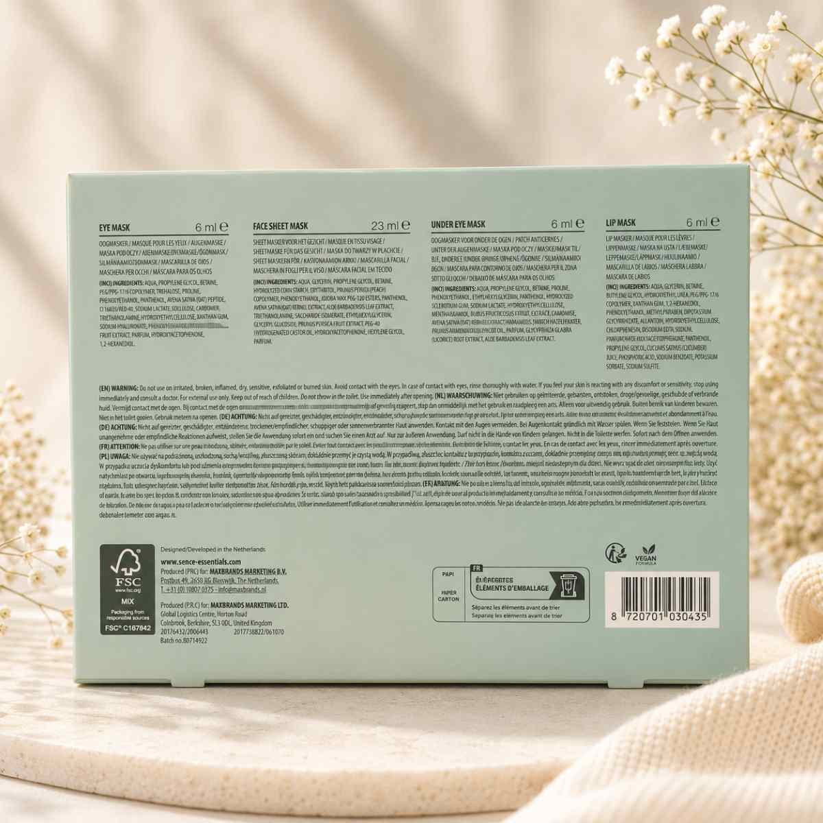 Coffret Masques Visage Illuminating Mask Set hydratant et éclat.