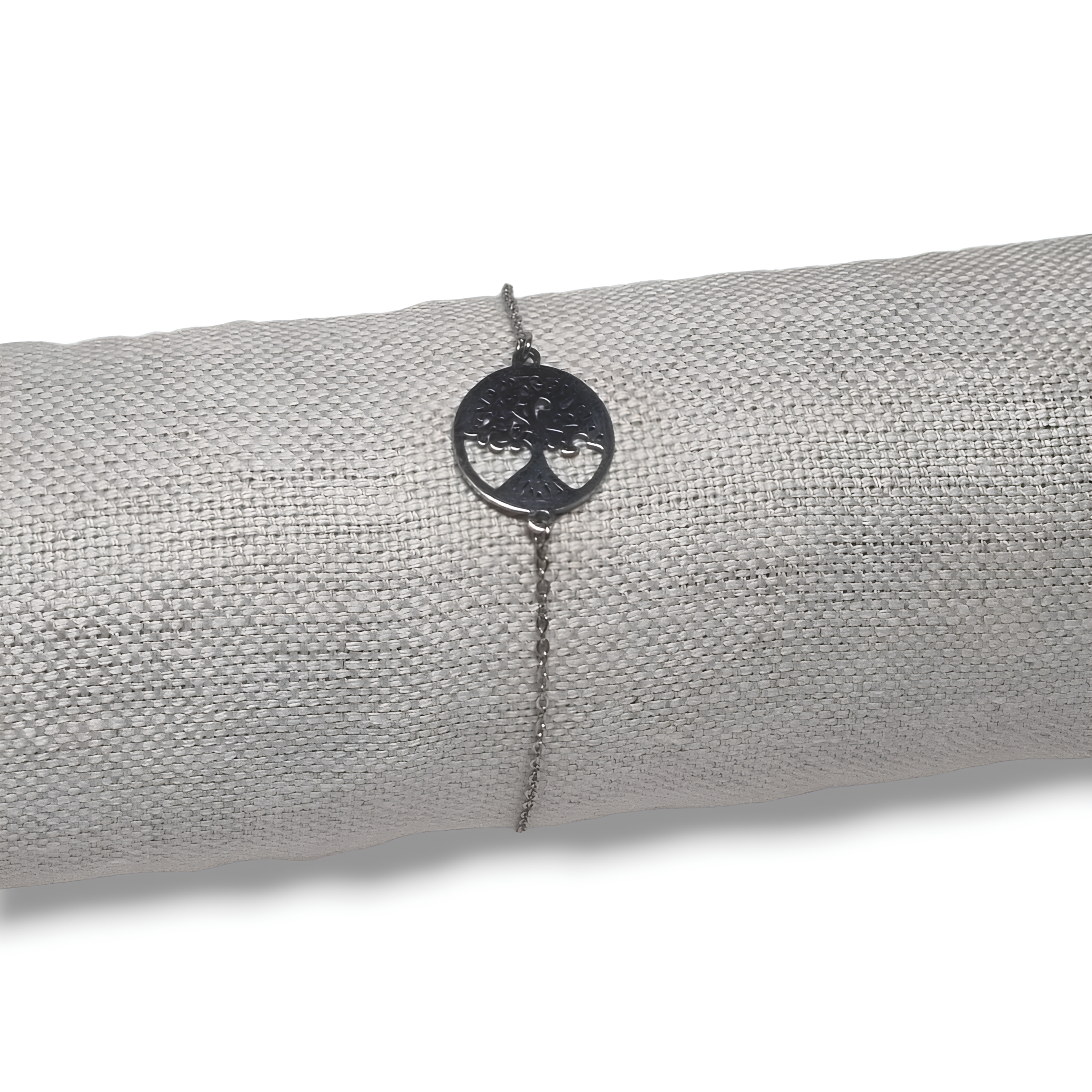 bracelet arbre de vie femme argenté acier inoxydable Amina
