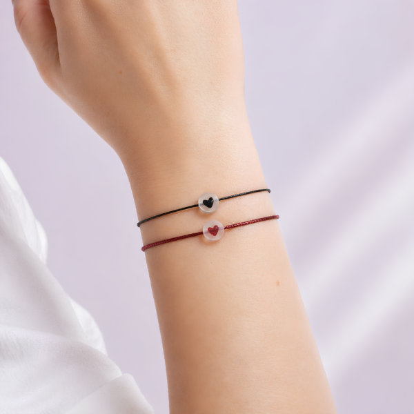 bracelet enfant coeur lumineux qui brille dans le noir