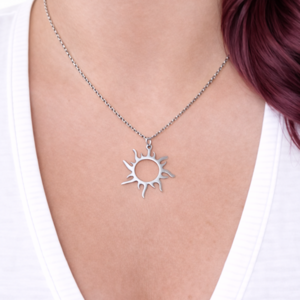Collier pendentif grand soleil Floya Boutique