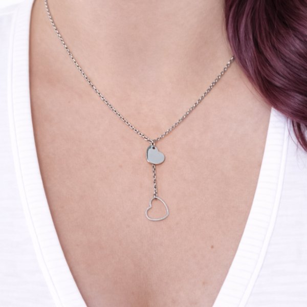 Collier double cœur Floya Boutique