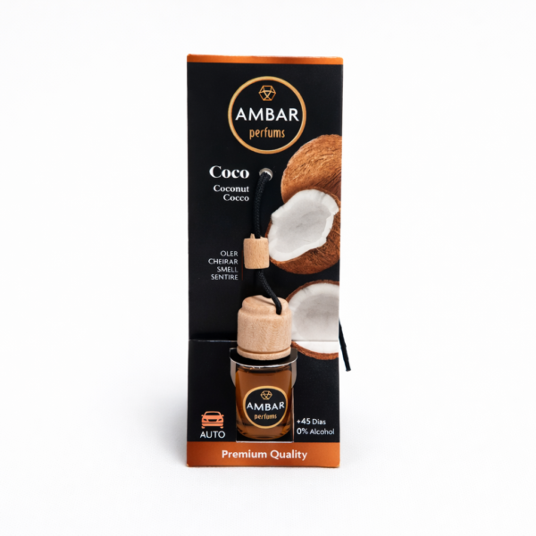 Diffuseur parfum voiture coco sans alcool Ambar Perfums