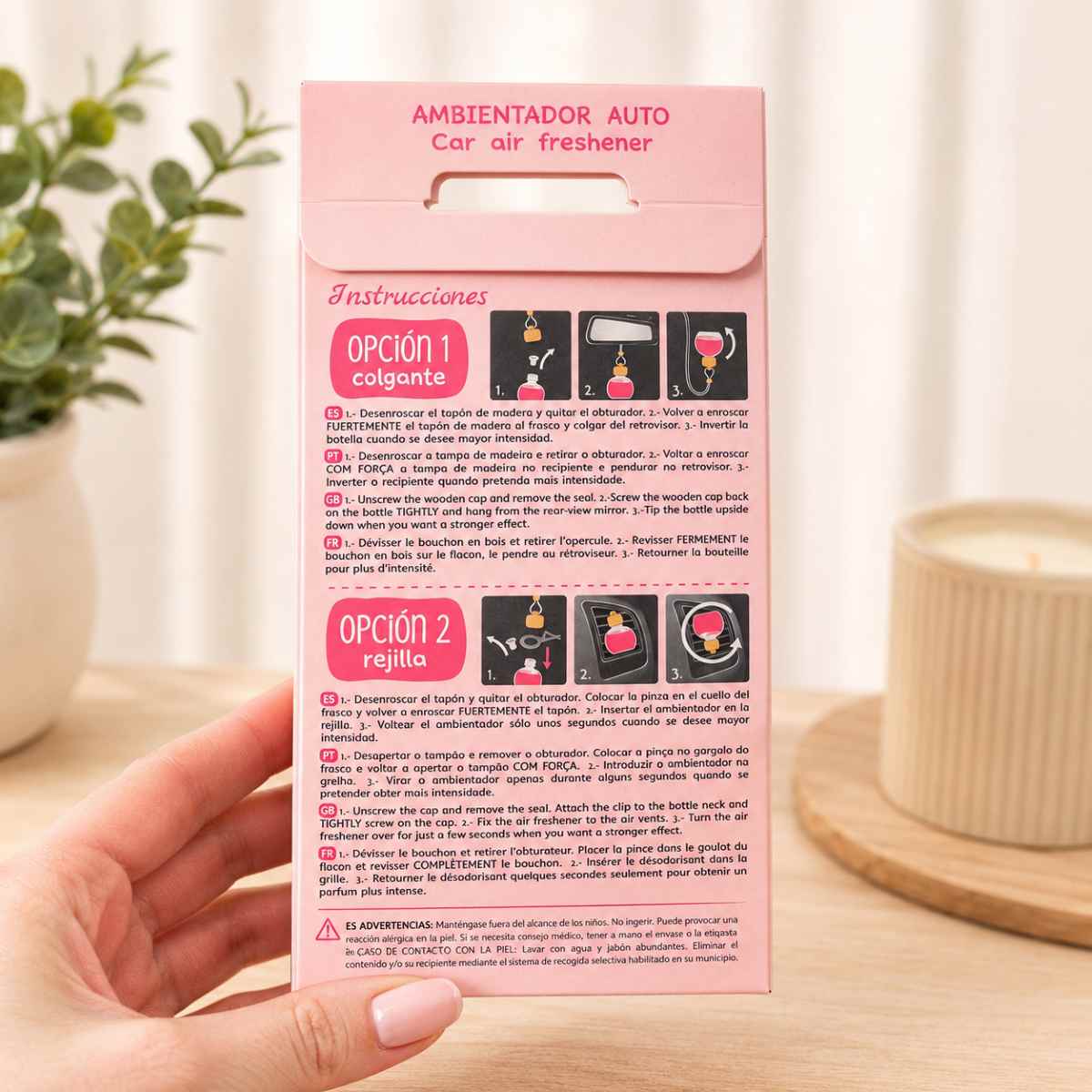 DIFFUSEUR PARFUM VOITURE Senteur Cerise – 2 en 1 – Image 2