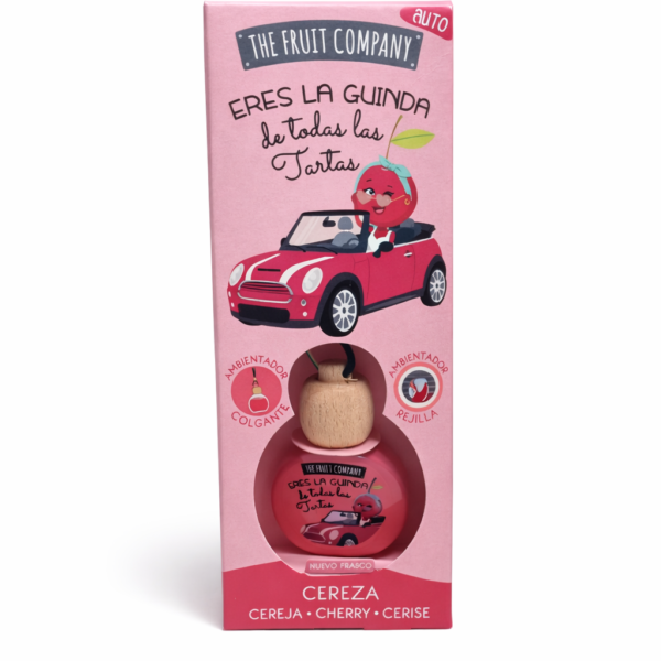 Diffuseur voiture cerise suspendu ou grille ventilation The Fruit Company