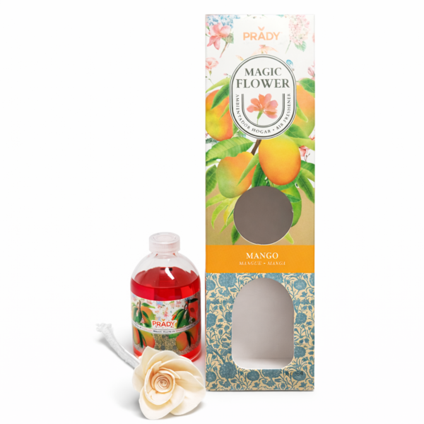 Diffuseur parfum mangue avec fleur décorative Prady