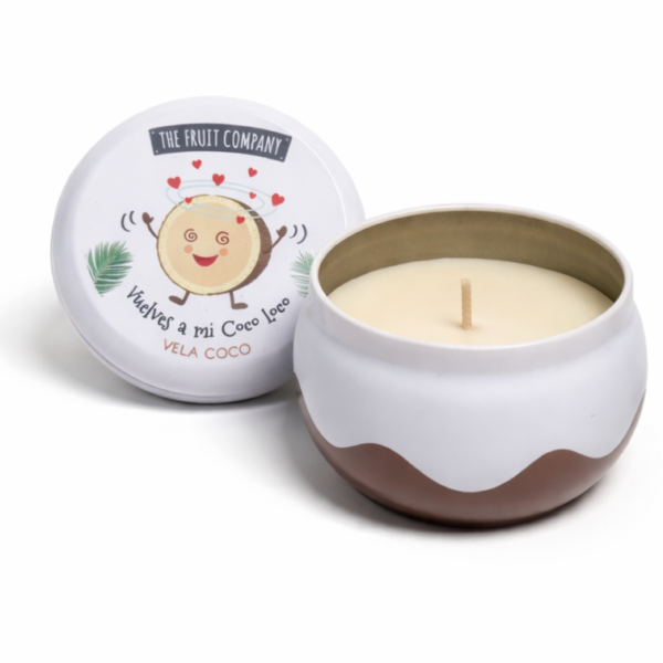 Bougie coco parfumée pot décoratif senteur exotique