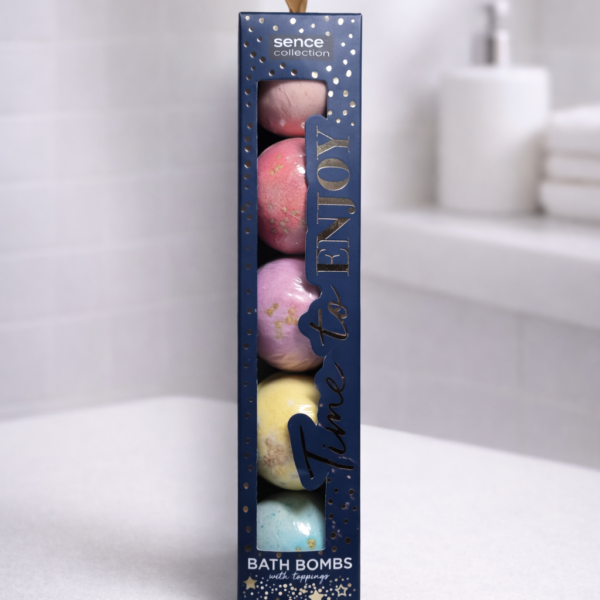 Coffret bombes de bain colorées Sence Collection 5 pièces
